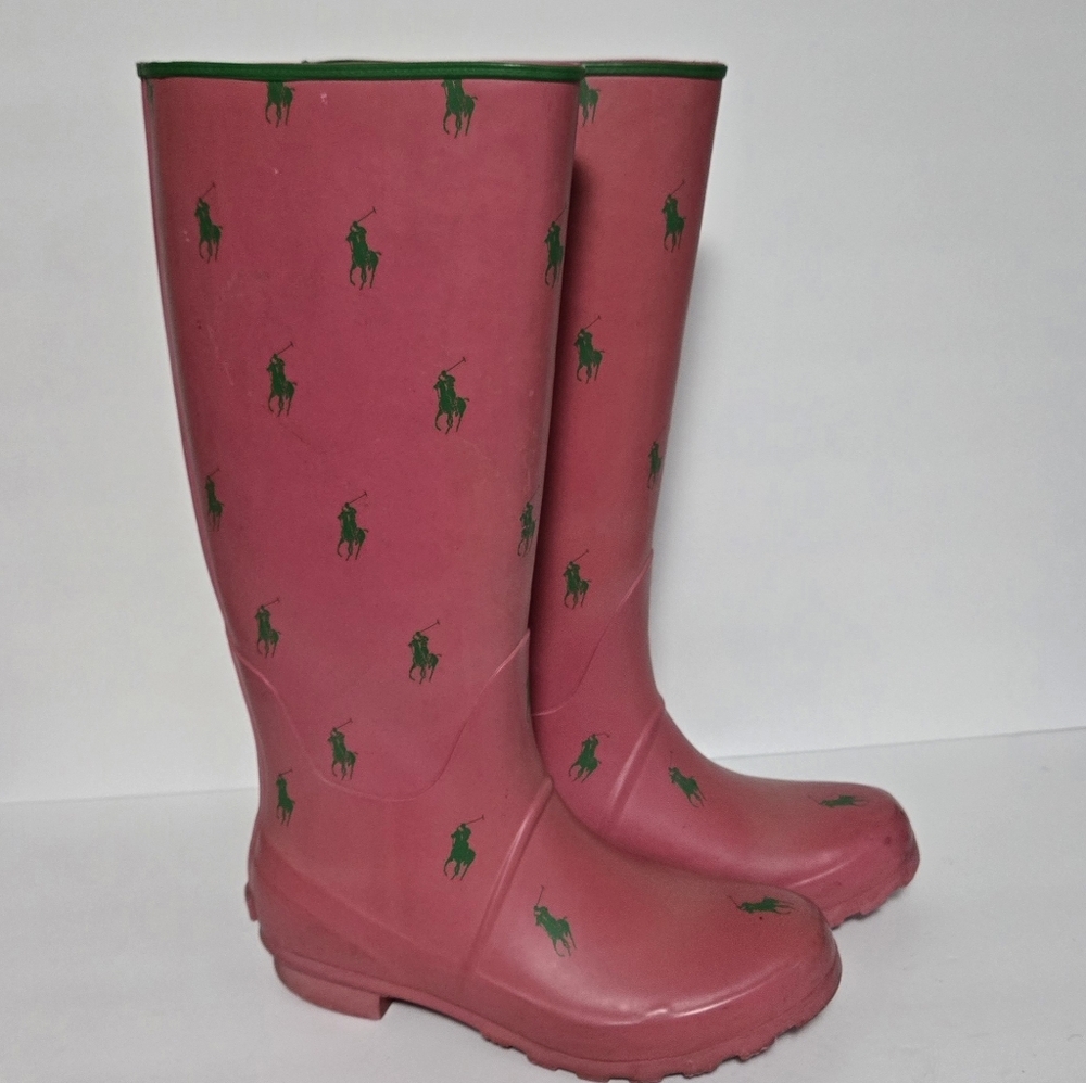 Polo Ralph Lauren Pink Womens Rain Boots